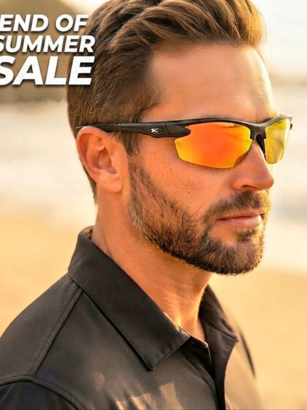 X-Loop Sport Sunglasses Black & Yellow New W/tags